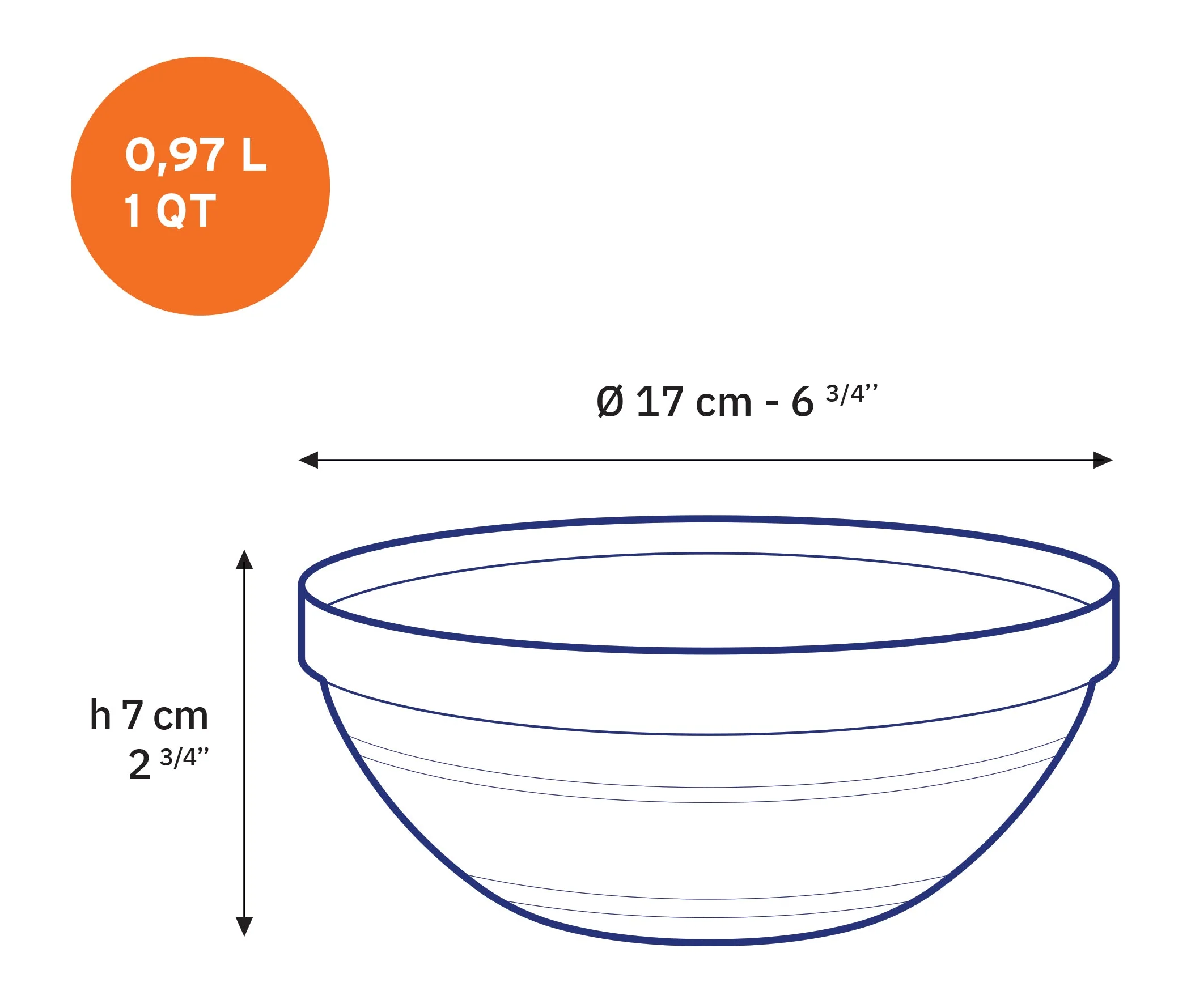 Le Gigogne® Stackable Clear Glass Bowl - Image 24